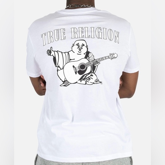TRUE RELIGION -Buddha Tee- White- Men’s Large NWT. - Picture 2 of 6